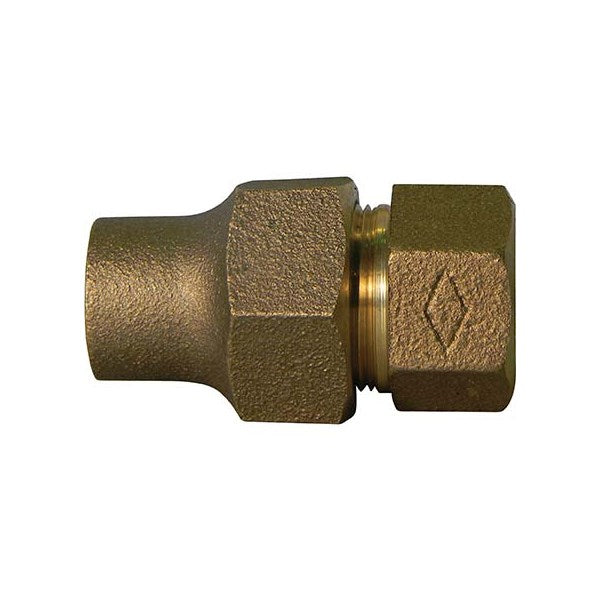 N/L 1*FLxFNPT COUPLING-BRASS  WATER SERVICE FITTING 25/30#