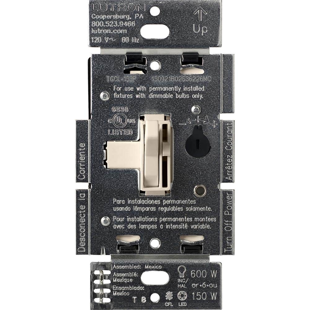 LA TOGGLER CL P/S DIMMER-SP/3W600w INC.HAL/150w CFL LED/120v