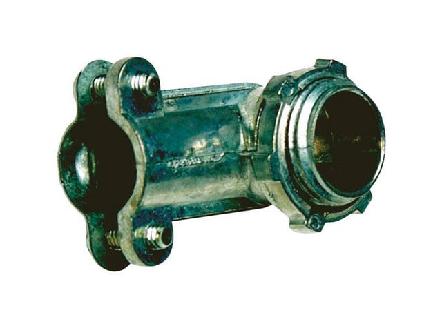 3/8"90deg BX ANGLE CONNECTOR  BX OR GREENFIELD TO EMT ANGLE