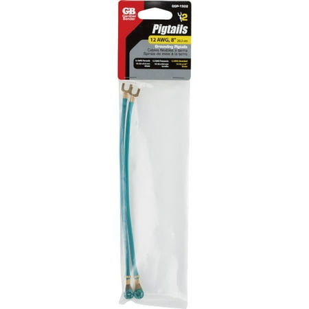 2/#12 PIGTAIL W/SCREWS        AWG GOLID GREEN INSULATION