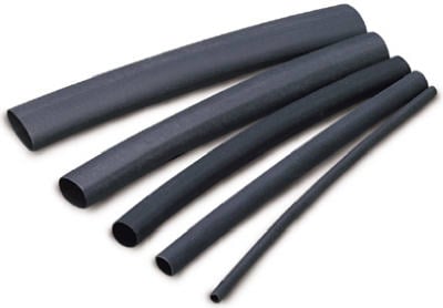 6PC 1/4"X4" SHRINK TUBE       SHRINKS TO 1/8"