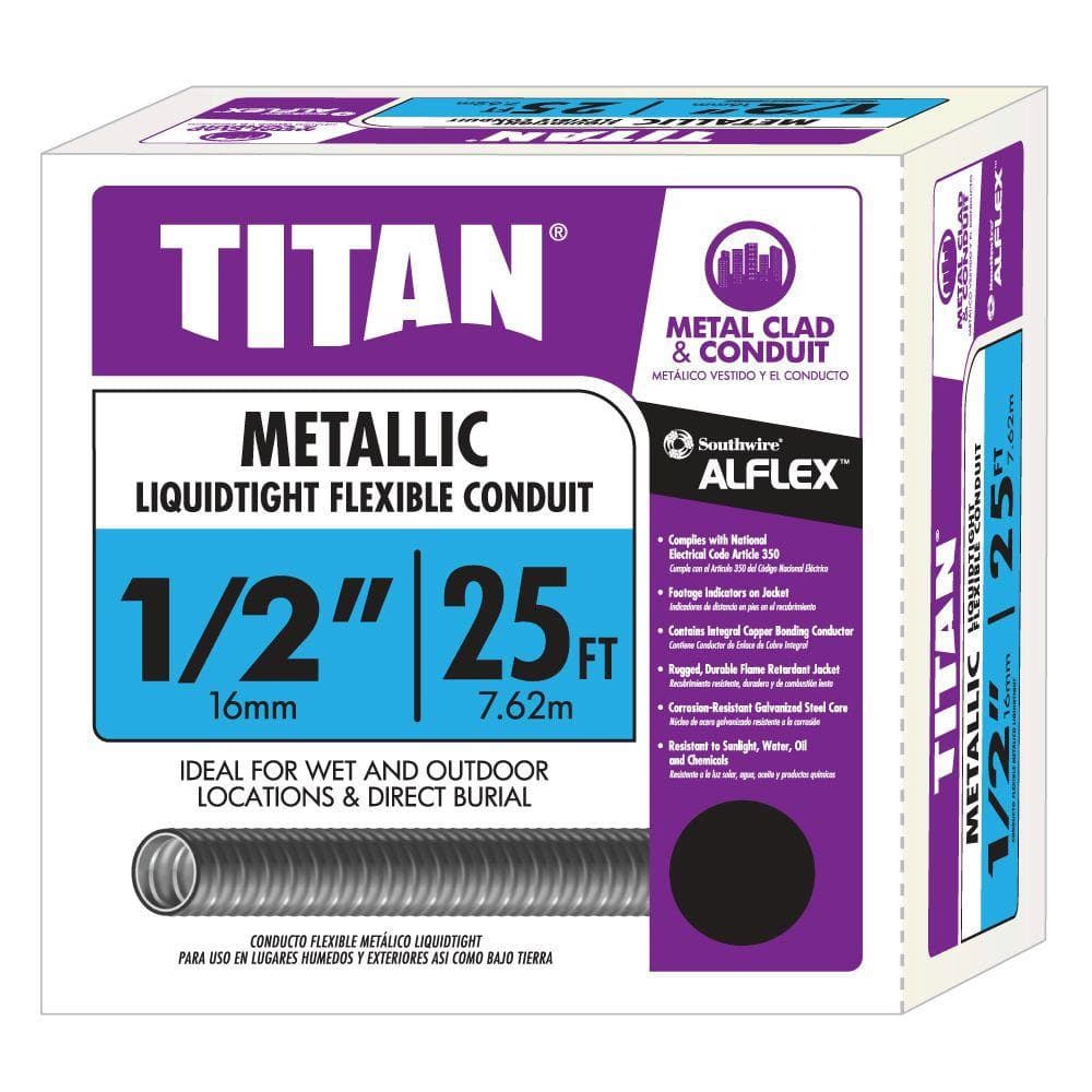 1/2"x25'LIQUID-TITE FLEX UL   TITAN METAL-FLEX CONDUIT