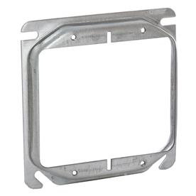 4"SQ 2DEV 1/2" COVER          PLASTIC RING