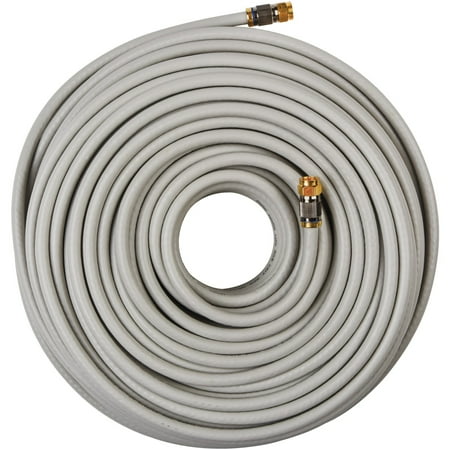 <C> 100'RG6 QUAD SHIELD COAX CDIGITAL AV/VIDEO/HDTV/RECIEVER