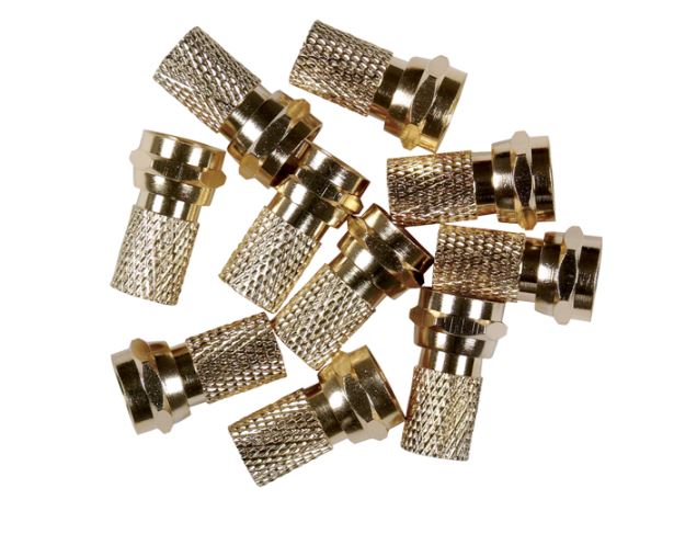 TWIST (F) CONNECTORS RG6      10PK.TWIST STYLE