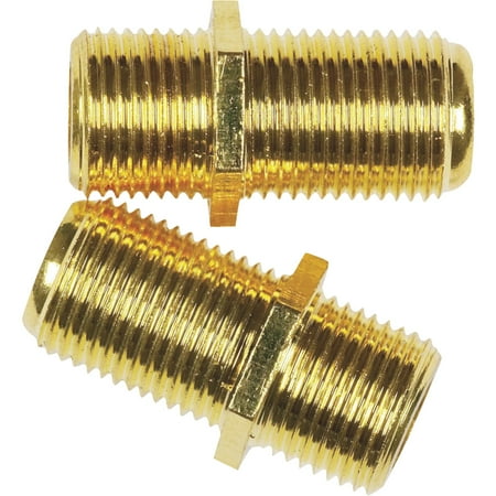 TWO COAX CABLE FEED CONNECTORS