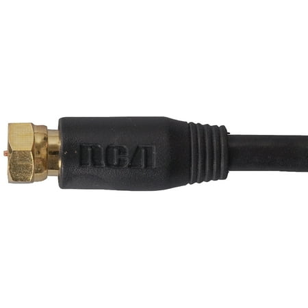 100'BLK.COAX CABLE RG6        FOR TV/CABLE/SAT CONNECTION