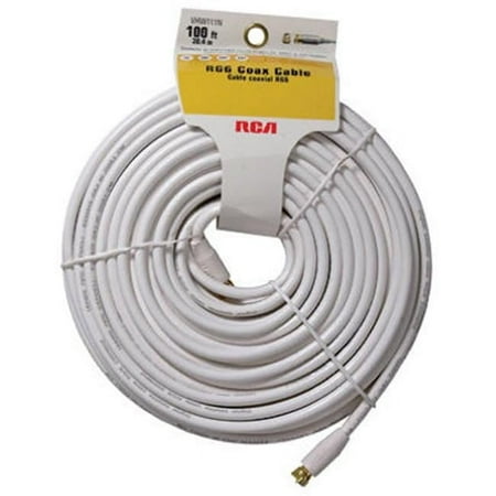 100'WHT.RG6U COAX CABLE       FOR TV/CABLE/SAT CONNECTION