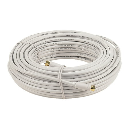 50'WHT.RG6U COAX CABLE        FOR TV/CABLE/SAT CONNECTION