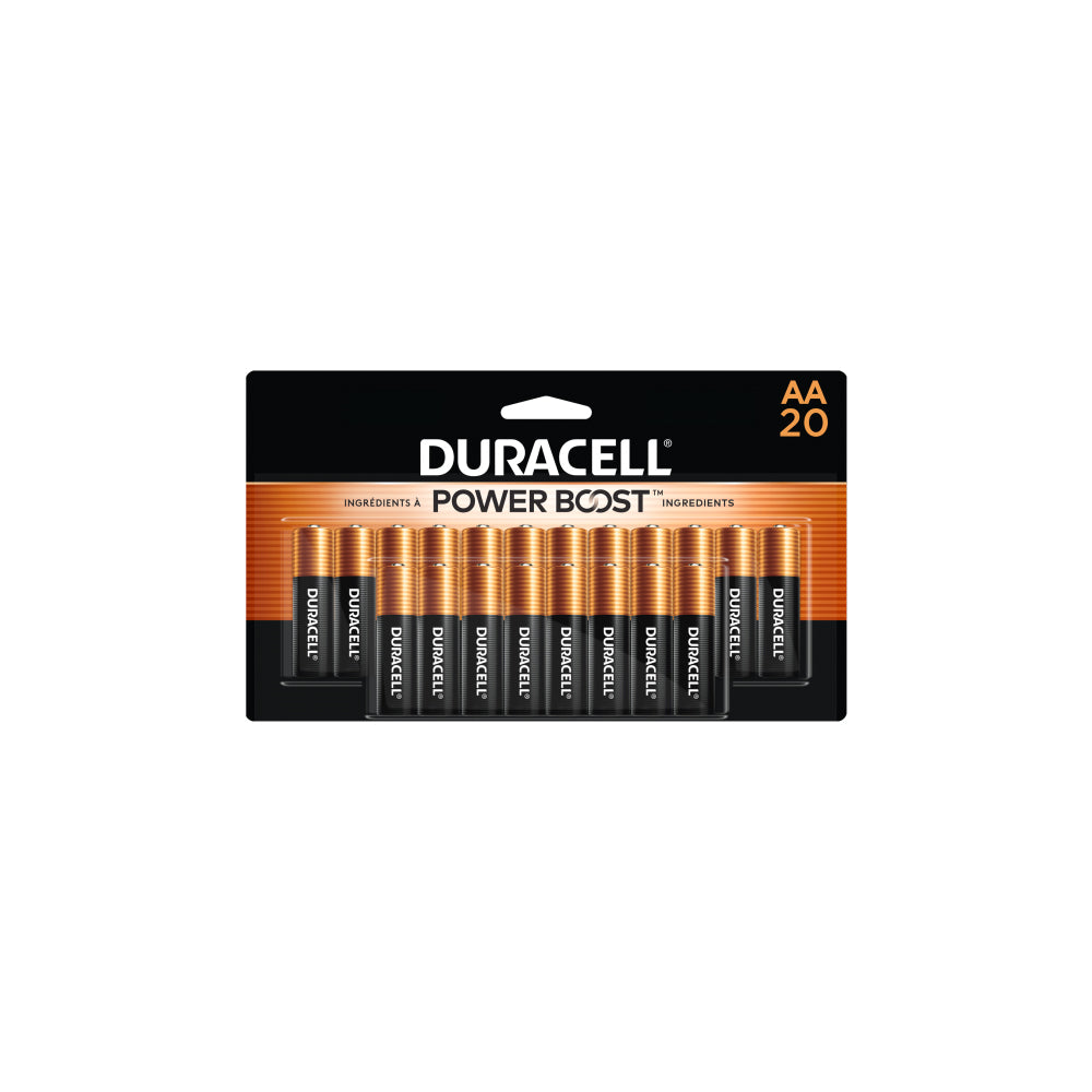 20 PACK AA POWER BOOST COPPERTOP ALKALINE BATTERIES