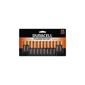 20 PACK AA POWER BOOST COPPERTOP ALKALINE BATTERIES