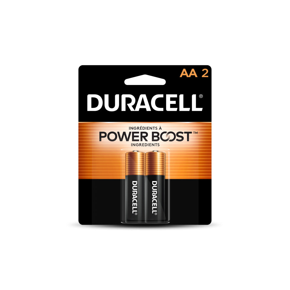 2 PACK AA POWER BOOST COPPERTOP ALKALINE BATTERIES