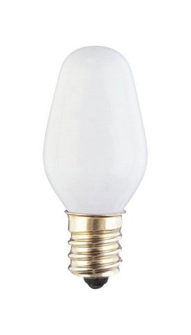 <C> 2pk/C7 WHT NITE LITE BULB