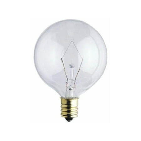 <C> 15W G16-1/2 CLR RD BULB