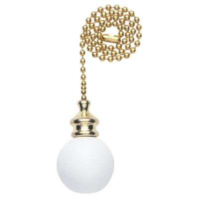 WH/BR WD BALL PUL CHAIN