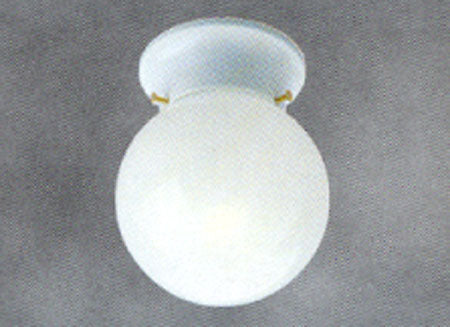 <C> 6" 3.25FIT WHT GLOBE GL