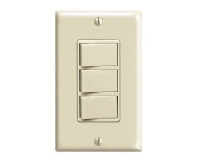 <S> 3-IVY S/P DECO SWITCHES-15120-277V/SGL POLE/COMM GRADE