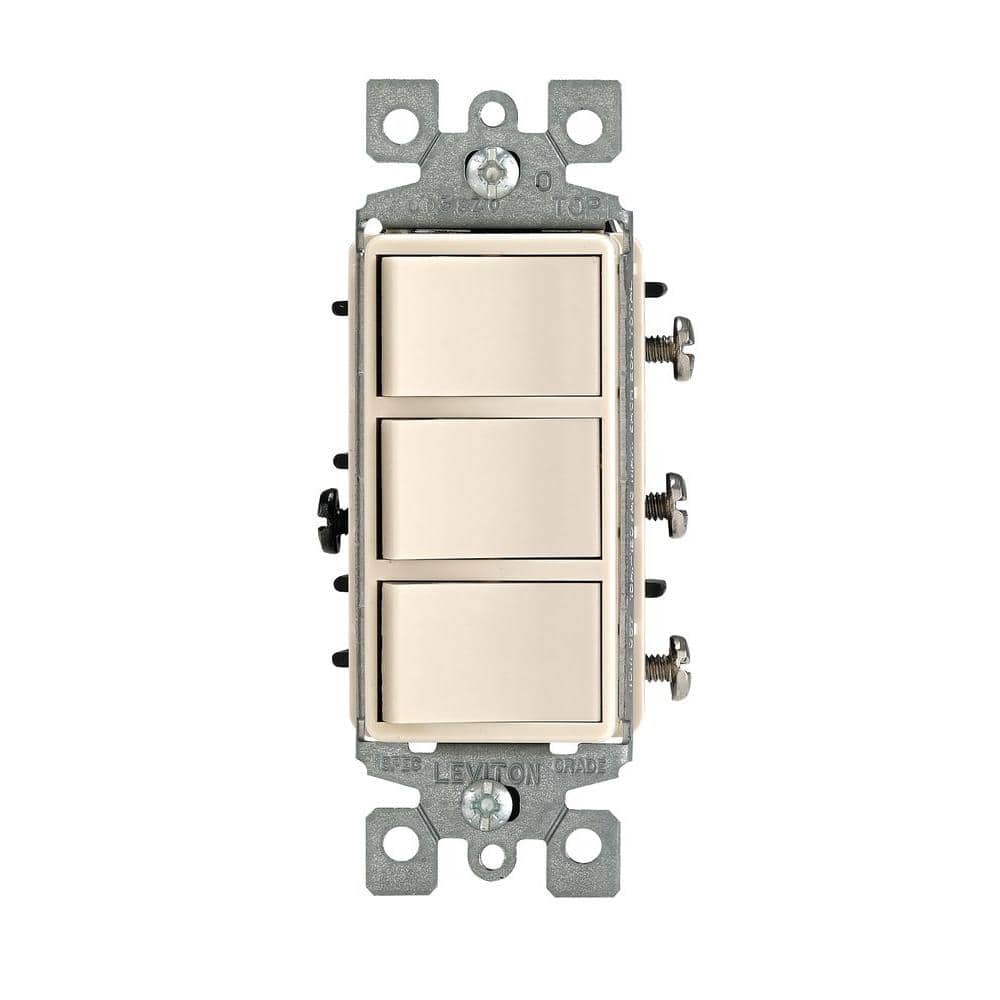 3-LA S/P DECO SWITCHES-15a    120-277v/SGL POLE/COMM GRADE