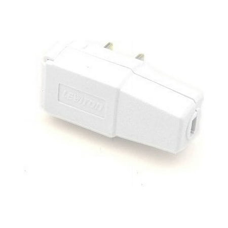 15a 125v EZ WIRE PLUG-WHITE   16-18/2 HPN/NON-POLARIZ 1-15p