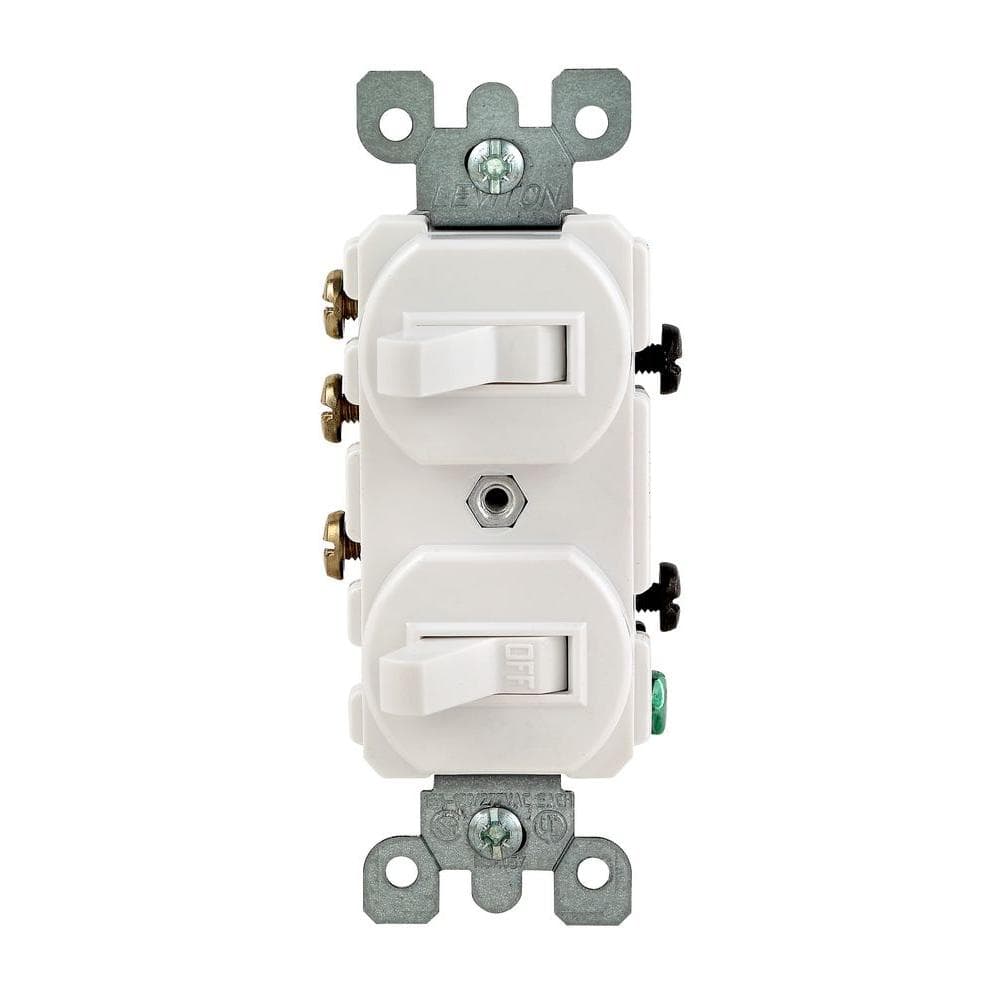 WH 3w +S/P TOG SWITCH-DUPLEX Q15a 120-277VAC COMMERCIAL GRDE