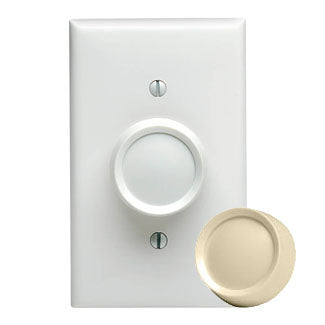 S/P WH/IV ROTARY DIMMER-600w  2 KNOB PACK/NO PRESET/600w