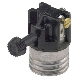 <S> 3W TURN KNOB INTERIOR SOCKMEDIUM BASE/f-7090 LAMPHOLDER