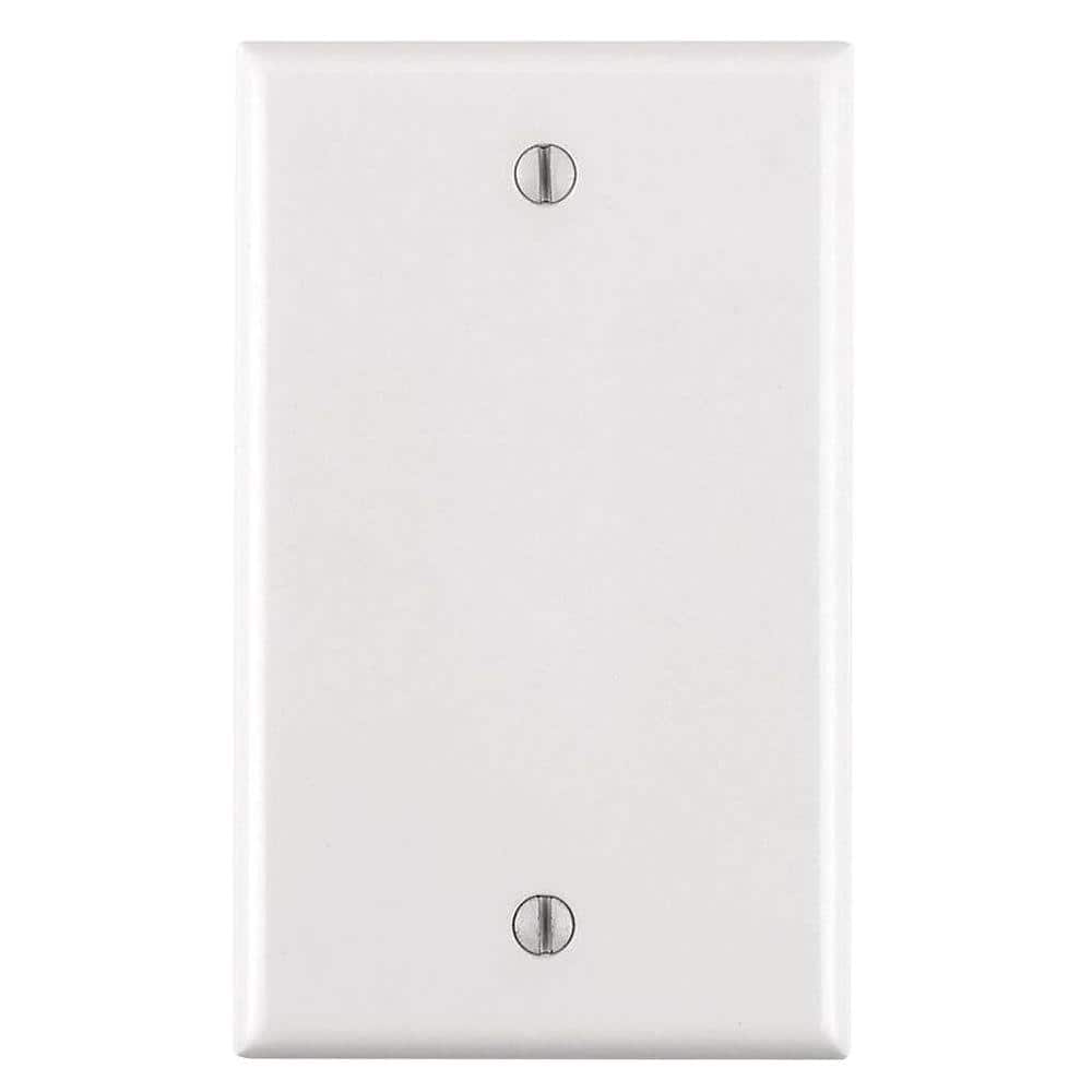 1ga WHT STD BLANK PLATE       WHITE STANDARD SIZE/THERMOSET