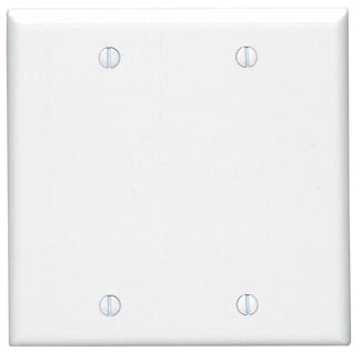 2g STD BLANK  PLATE           WHITE/STANDARD SIZE/THERMOSET