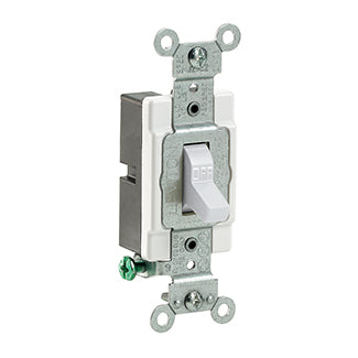 20a S/P HD QT SWITCH-WHITE    120-277vac/SGL POLE/SIDE WIRE