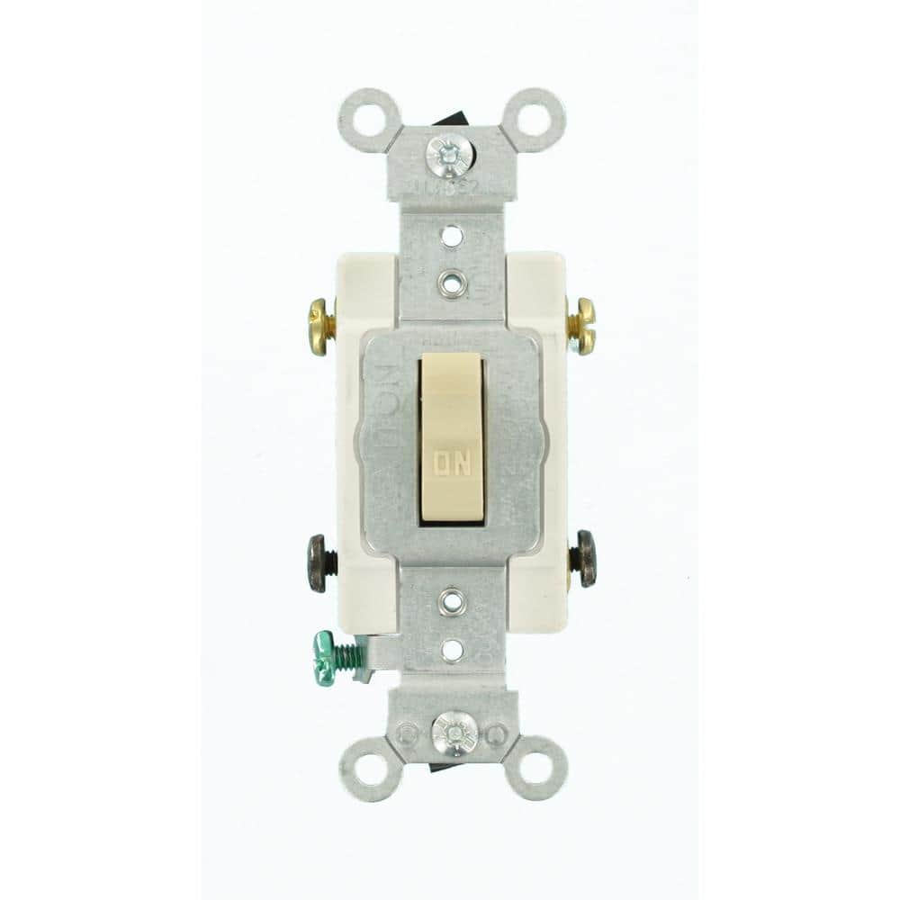 15/20a DP HD SWITCH-120/277v  BACK&SIDE WIRE/DBL POLE/IVORY