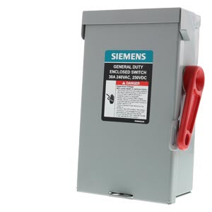 30a C/F SAFETY SWITCH-INDOOR  GD 2P 240v CARTRIDGE FUSED W/N