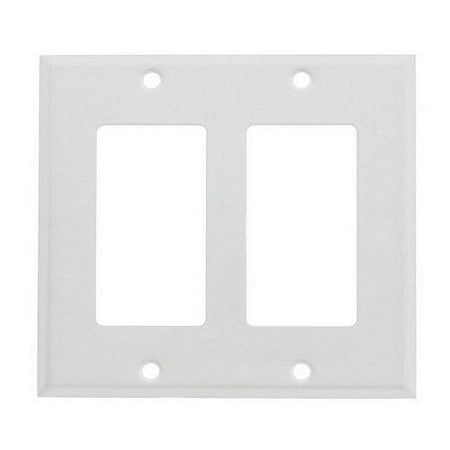 2G WHT BLOCK RCPT PLATE