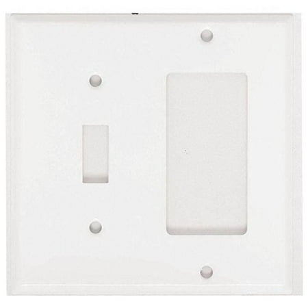 2G WHT SW/BLOCK PLATE