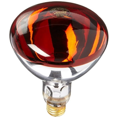250w HEAT LAMP INCANDESCENT   R40 REFLECTOR RED