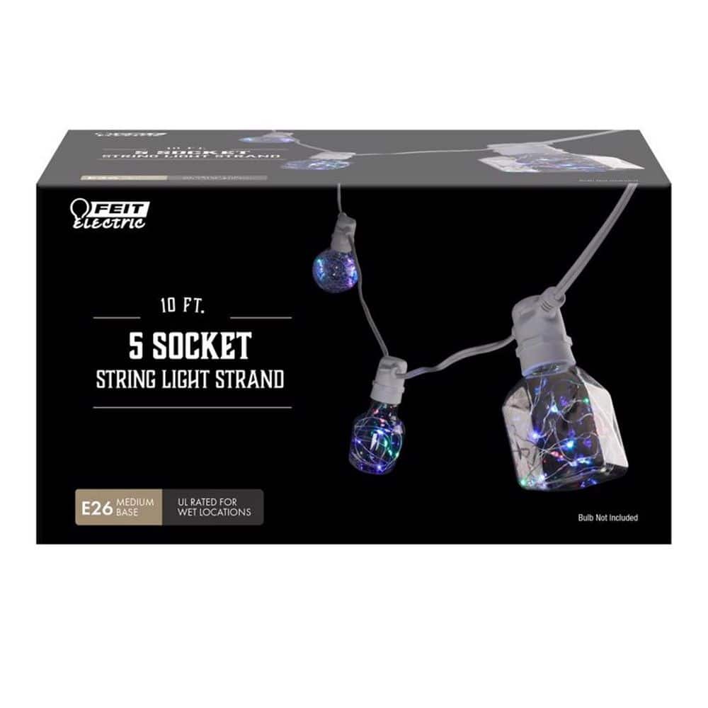 <C> 10'STRING LIGHT 5-SOCKETS WITHOUT BULBS