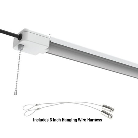 <C> 4'LED SHOP LITE W/PULLCHAI