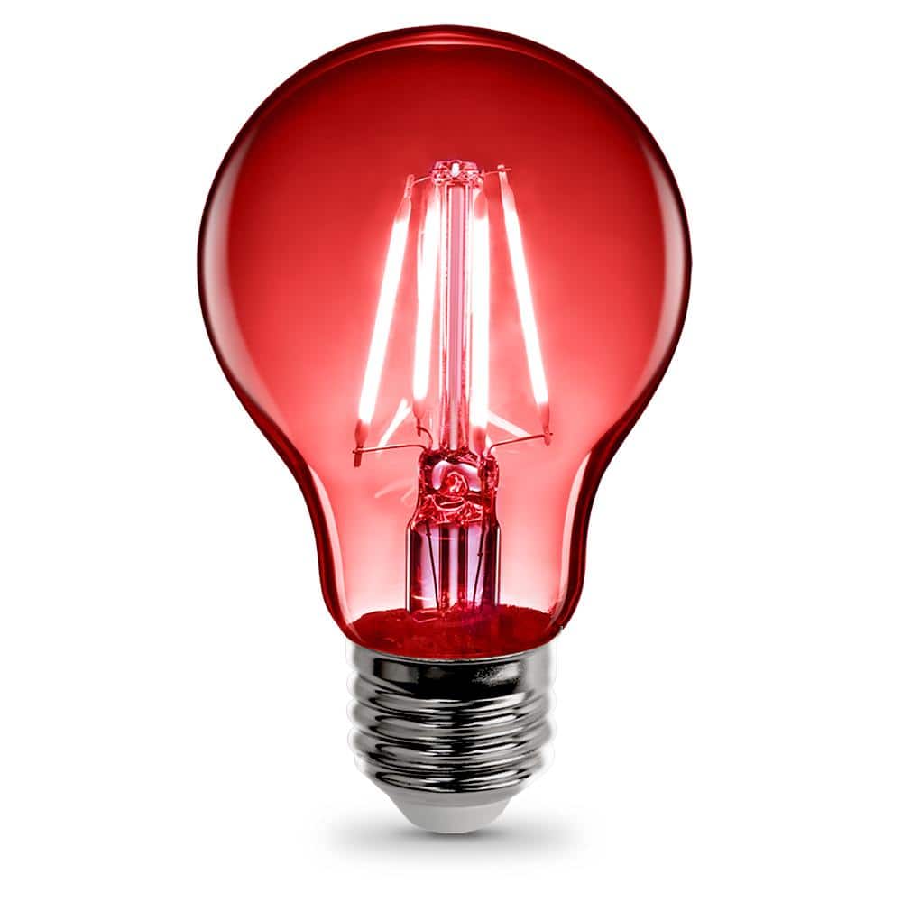 4.5W A19 RED LED              FILAMENT LIGHT BULB
