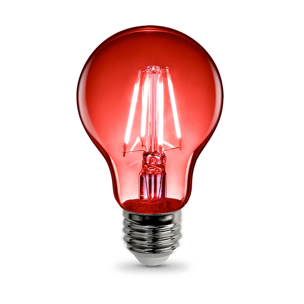 4.5W A19 RED LED              FILAMENT LIGHT BULB