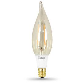 <R> 3.5w/40 LED AMB FLAME-TIP 40wEQUIV/210LUM/15mhr/2100K