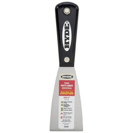 2" B& S STIFF PUTTY KNIFE     BLACK SILVER