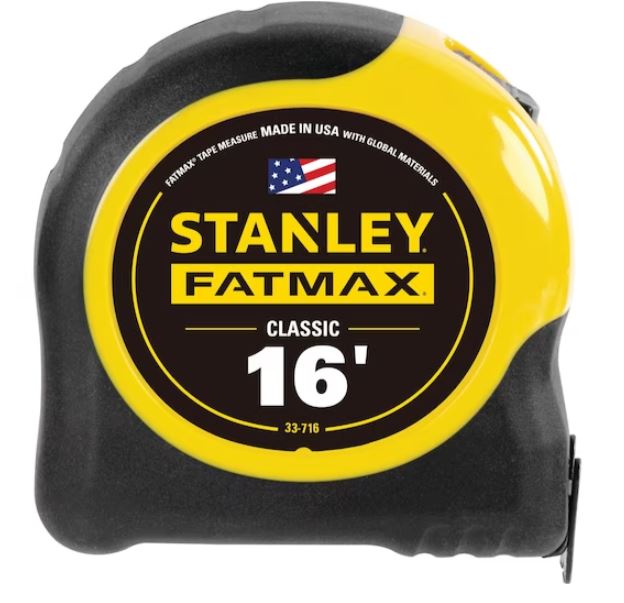 16'X 1/1/4" FAT MAX TAPE