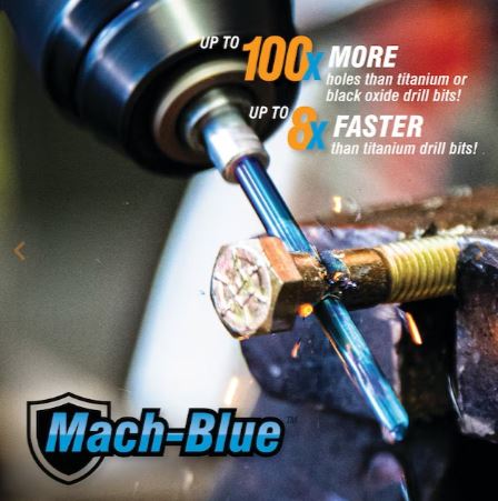 15/64 MACH-BLUE HEX SHANK     DRILL BIT
