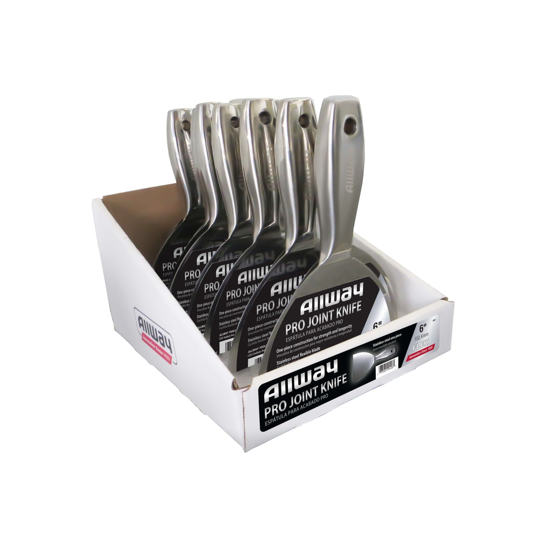 6"PUTTY KNIFE STAINLESS STEEL UNIBODY  STAINLESS STEEL