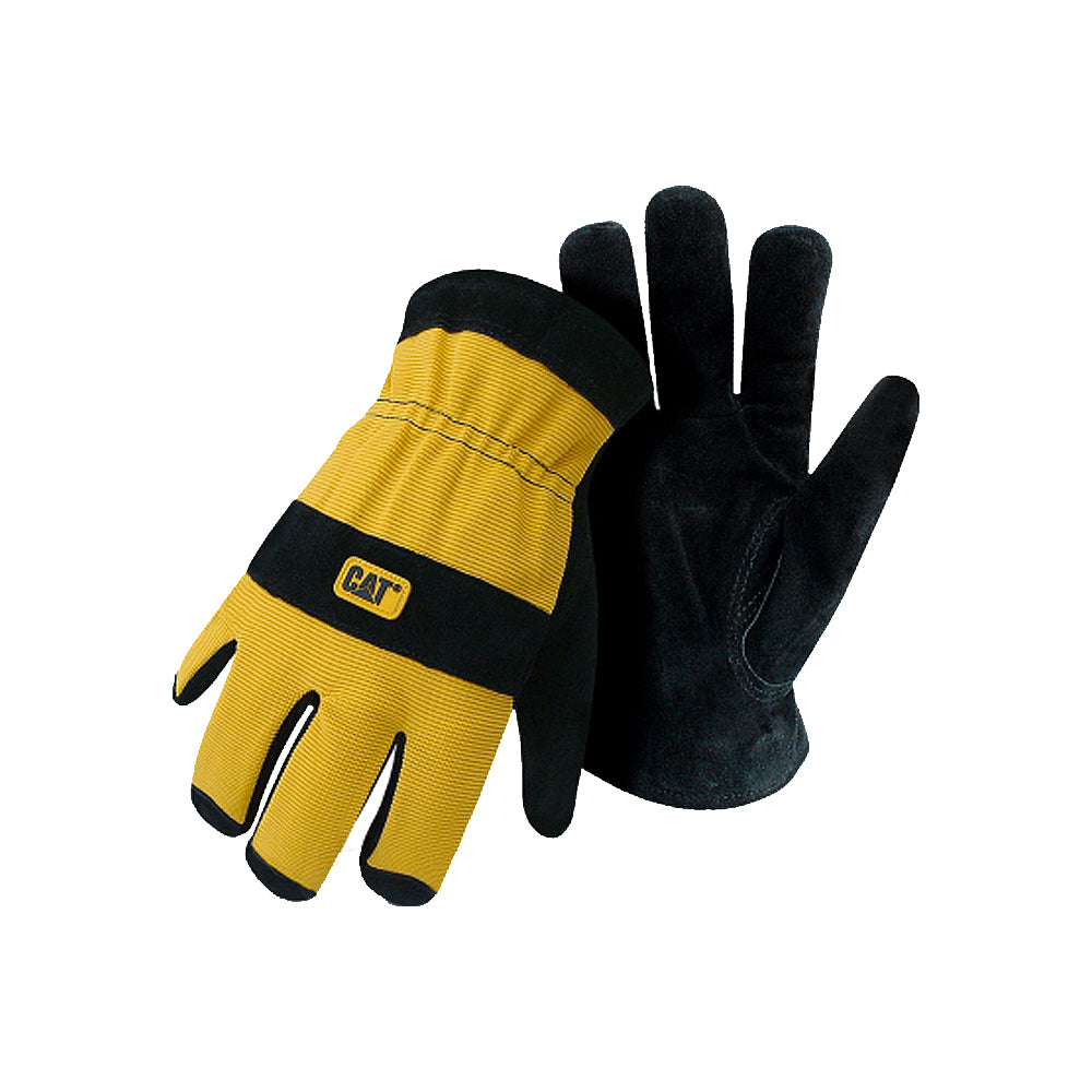 <S> <C> LINED SPLITY LEATHER PALM GLOVES, LARGE, YELLOW/BLACK