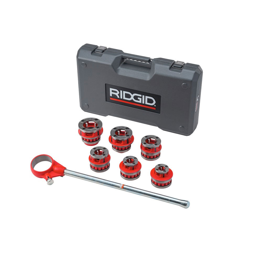 <S> <C> 1/2"-2" 12-R MANUAL EXRATCHET NPT PIPE THREADING SET