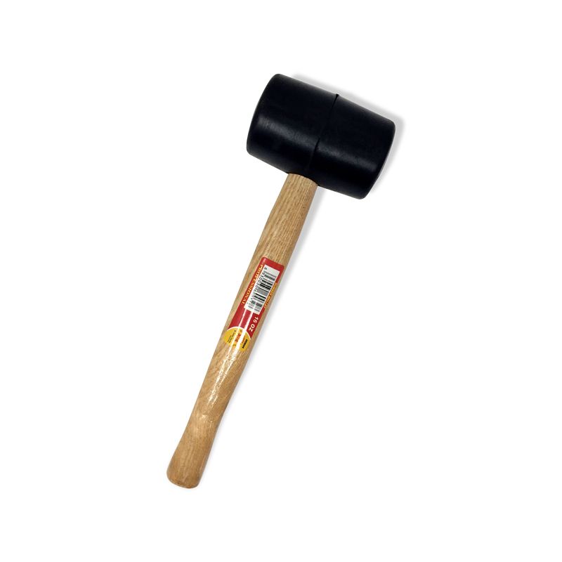 16oz.RUBBER BLK. MALLET       WOODEN HDL.