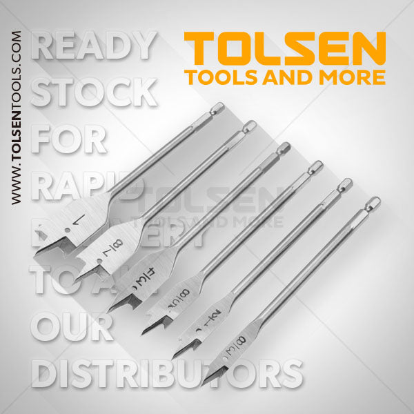 <C> 6pc WOOD SPADE BIT