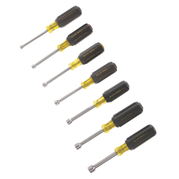 NUT DRIVER SET  3-INCH SHAFTS  CUSHION-GRIP  7-PIECE