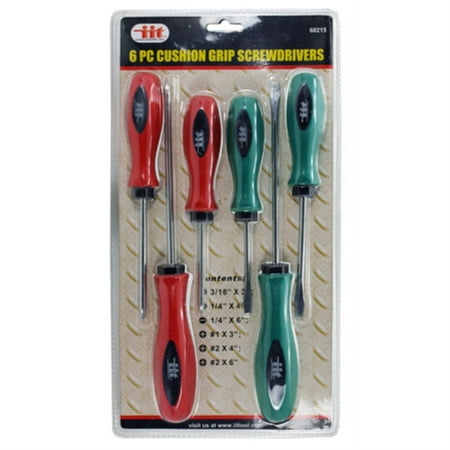 6pc SCREWDRIVERS CUSHION GRIP