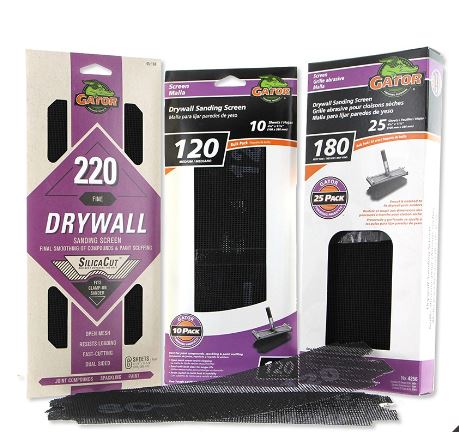 <S> <C> SANDING SCREEN DRYWALL10PK.